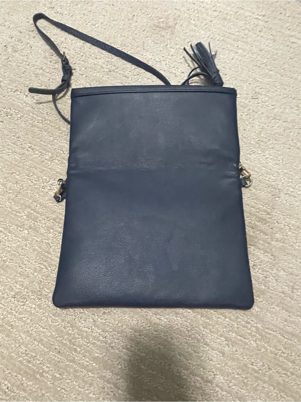 GiGi New York Convertible Navy BLUE Crossbody Clutch Bag All In One NWNT - Picture 2 of 6